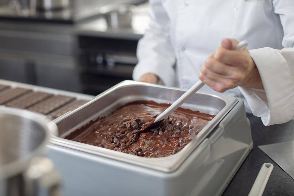 Callebaut melting chocolate