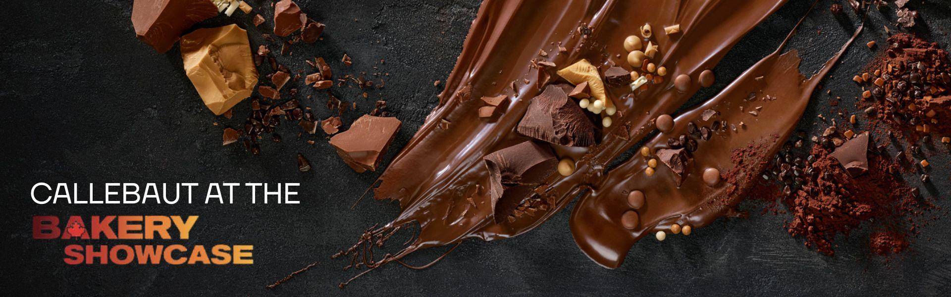 A variety of chocolates on a charcoal background