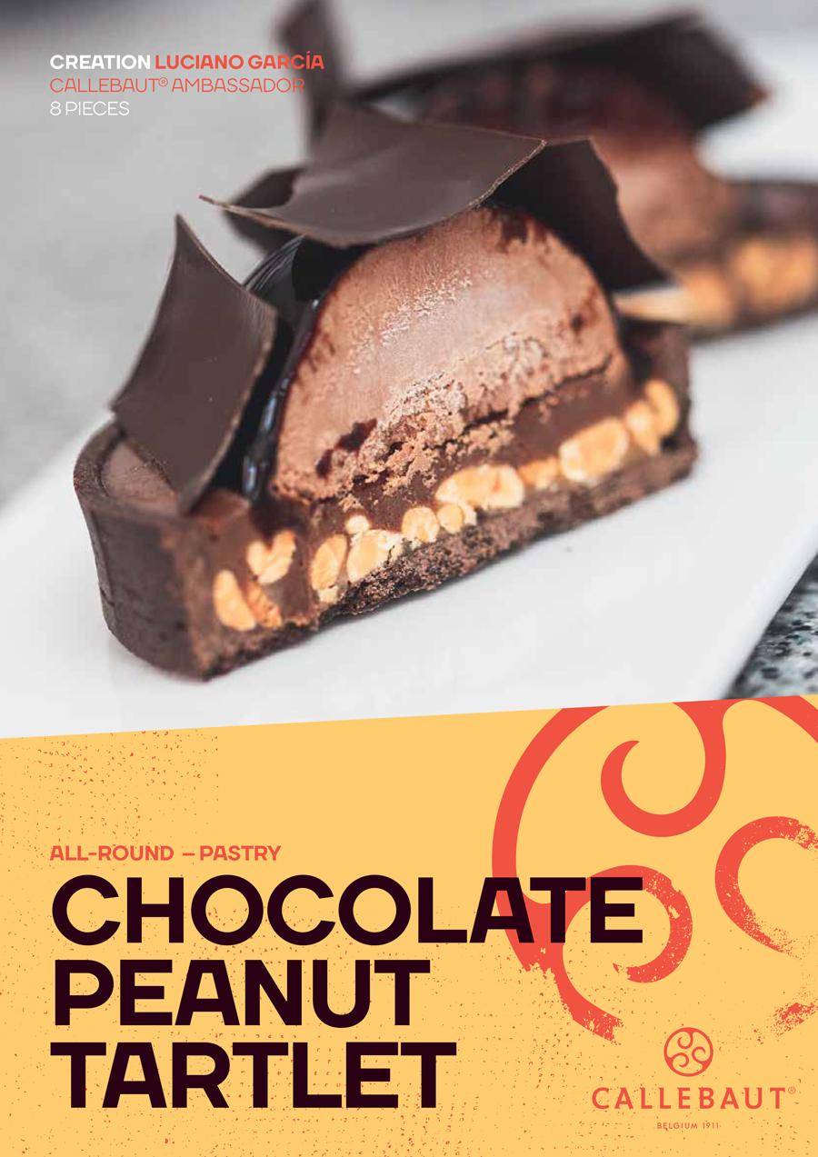 Schokoladentörtchen mit Toffee-Erdnüssen von Callebaut-Koch Luciano García