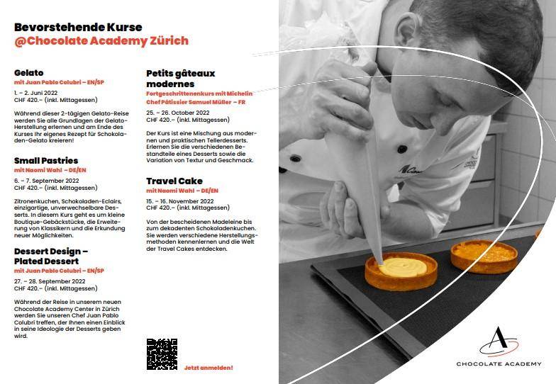 Bevorstehende Kurse @ Chocolate Academy™ Center Zurich