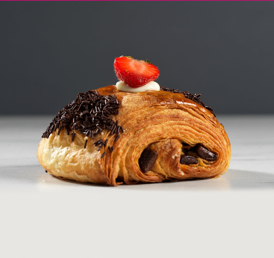 Pain au chocolat mit Kokosnuss