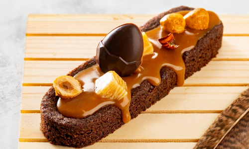 Brownie façon barre snacking avec Mona Lisa