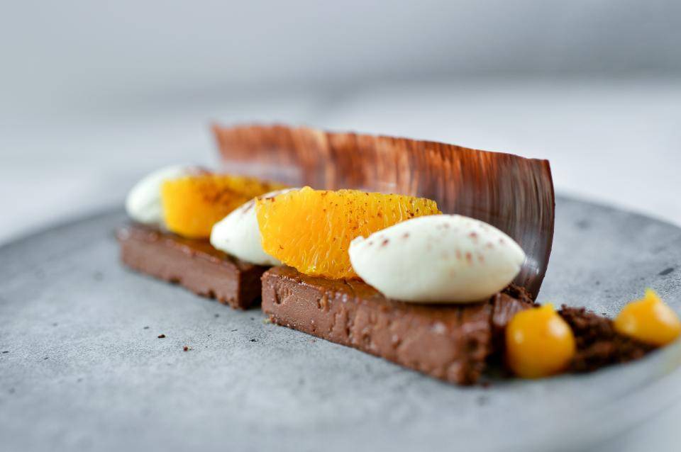 Orange & Dark chocolate cheesecake
