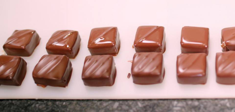 chocolates harden 