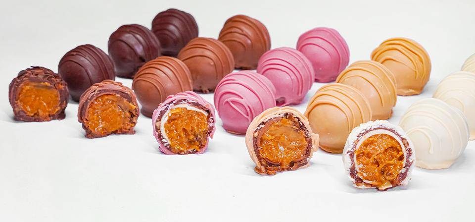 Tufas Callebaut com cachaça Matuta