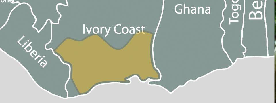 CALLEBAUT Ivory Coast map Cocoa Cultivation