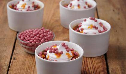 Ruby chocolate creme brulle