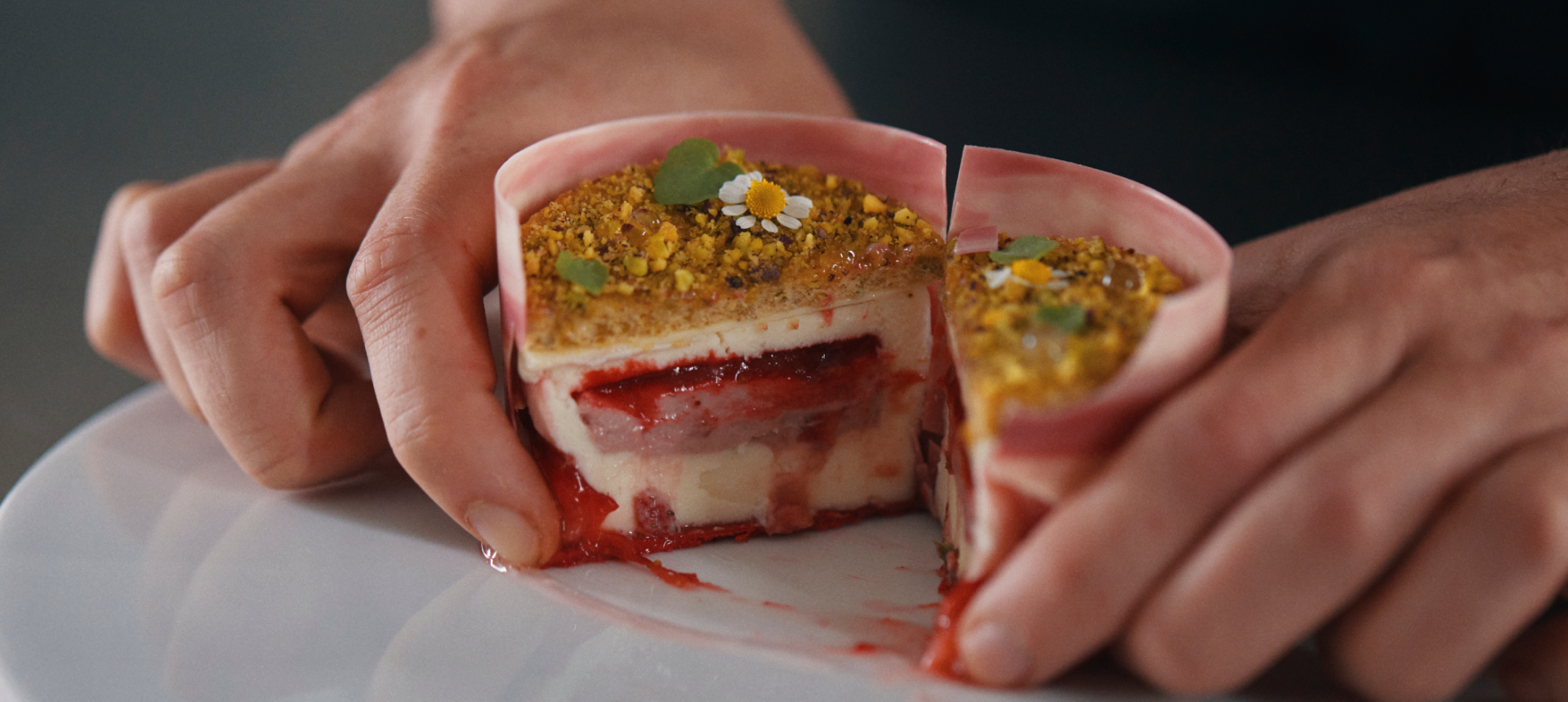 ruby cake by chef Nicolas Nikolakopoulos