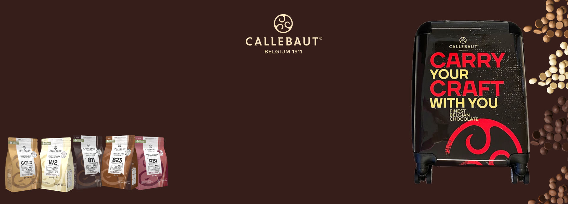callebaut africa food show win suitcase