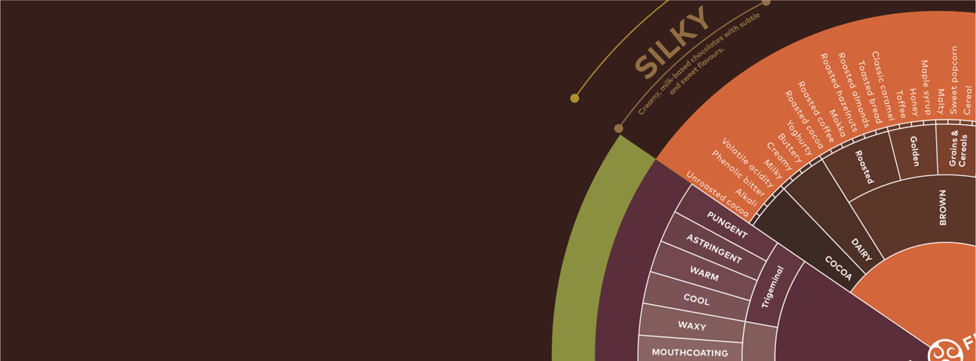 Chocolate taste wheel Callebaut