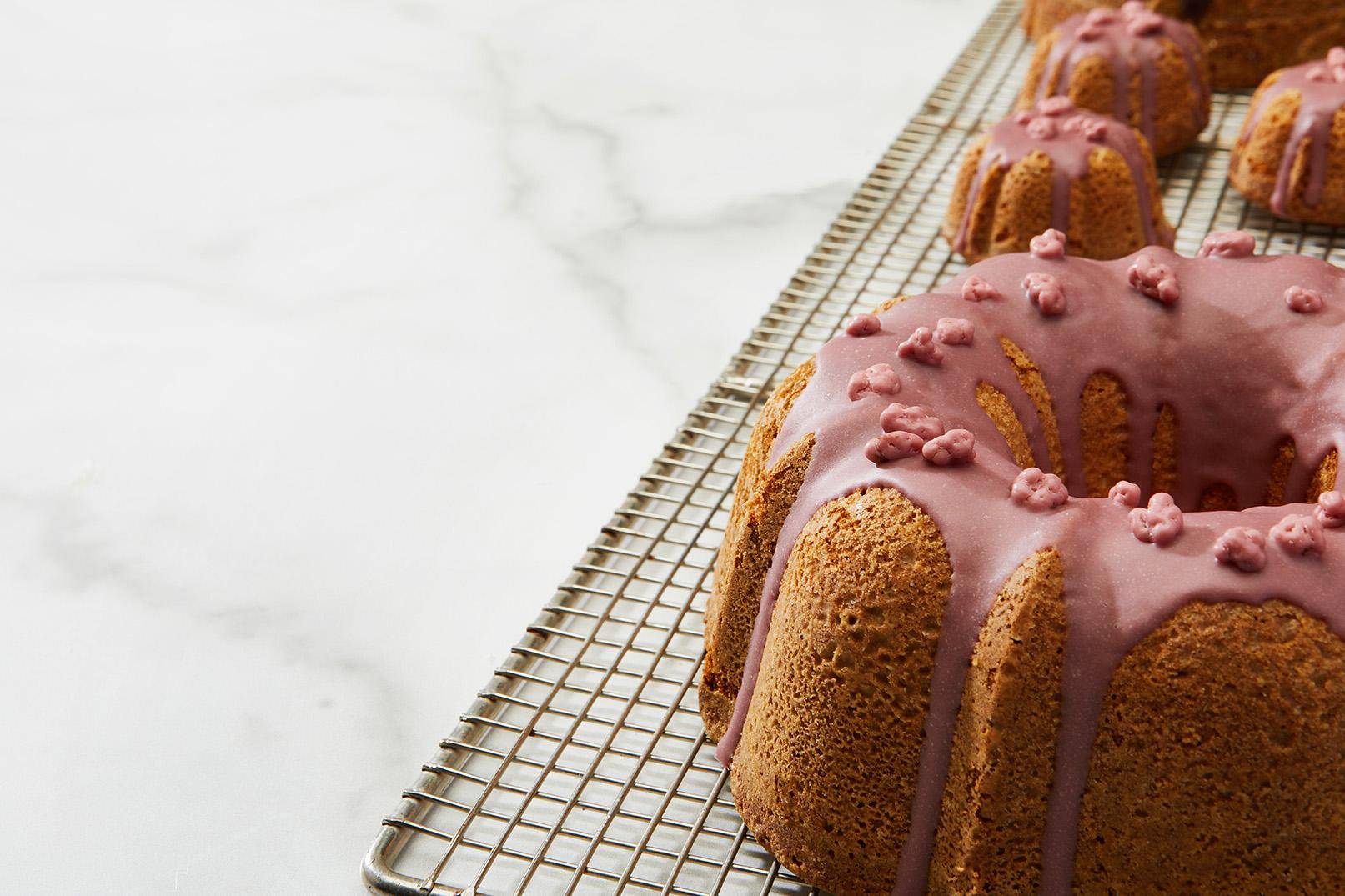 ruby chocolate bundt cakes