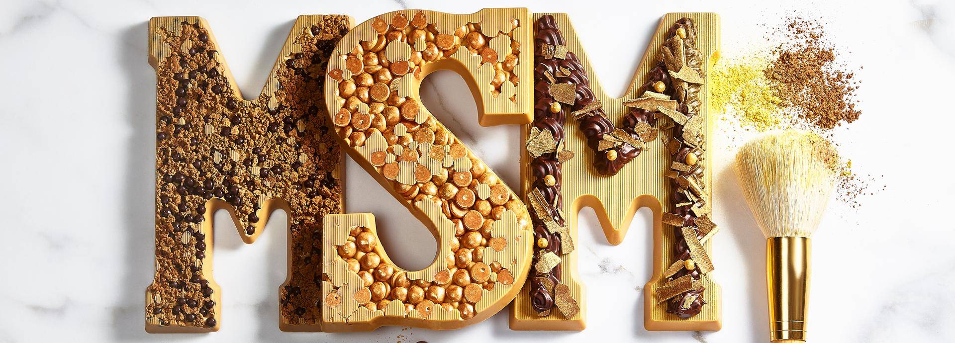 Onweerstaanbare gevulde chocoladeletters header