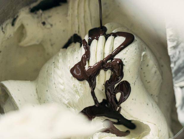 Inside Scoop Of Ice Cream