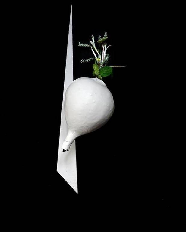 a plated dessert by chef Alexander Ivanchev