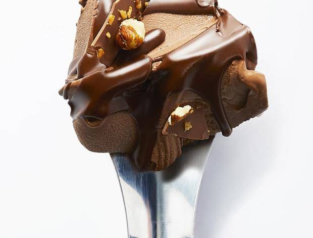 chocolate gelato spoon