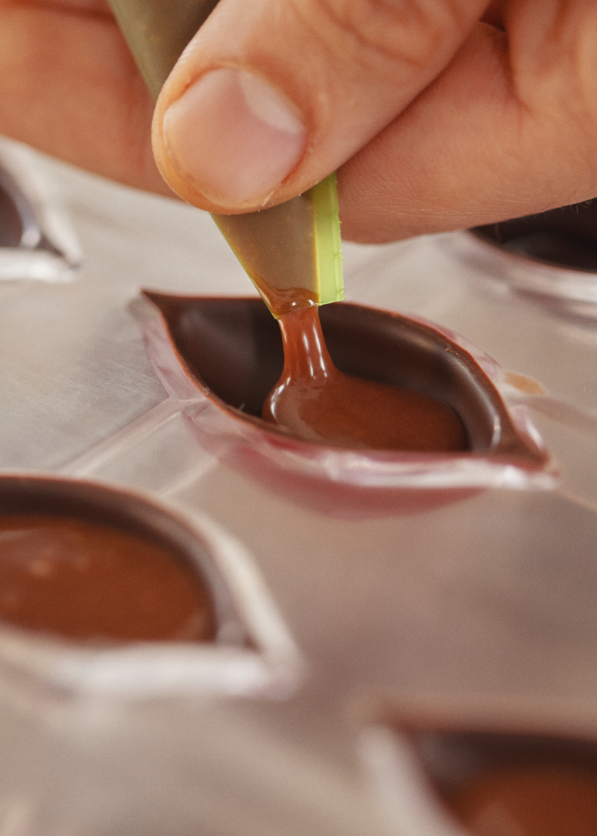 Pralines filling chef Nicolas Nikolakopoulos