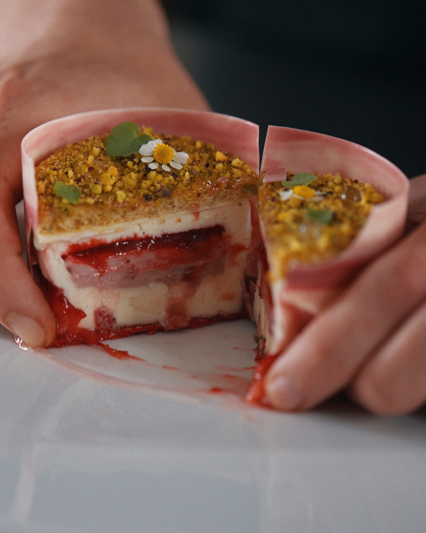 ruby cake by chef Nicolas Nikolakopoulos