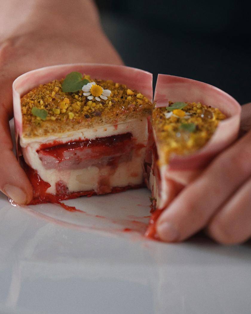 ruby cake by chef Nicolas Nikolakopoulos