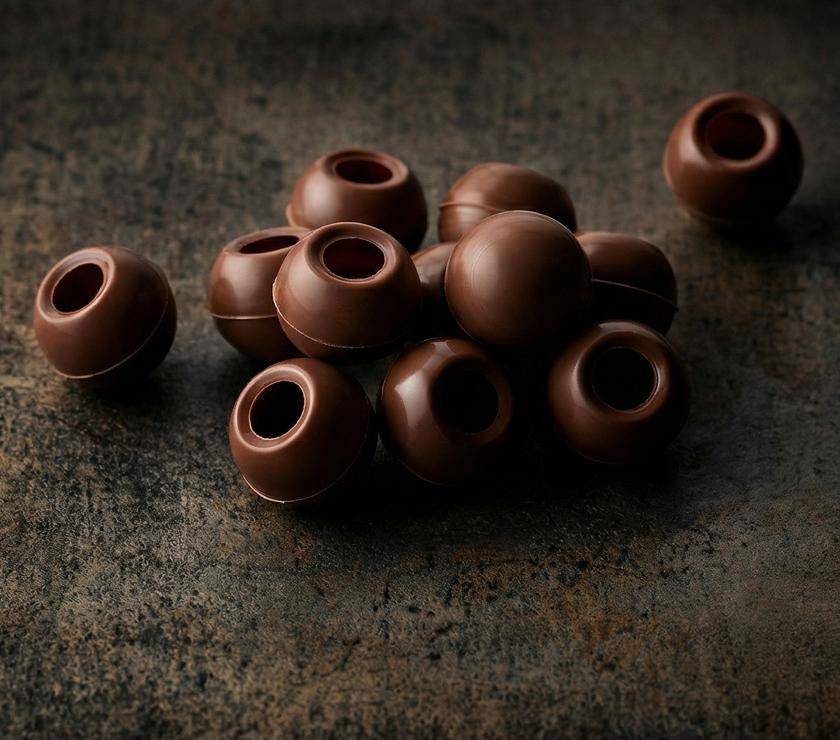 Milk chocolate truffles