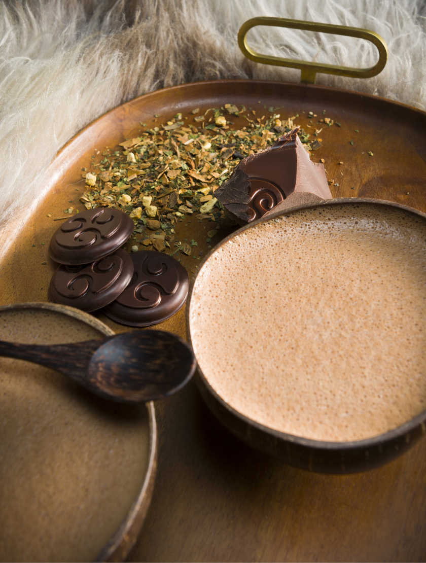 Chocolademelk met chai kruiden