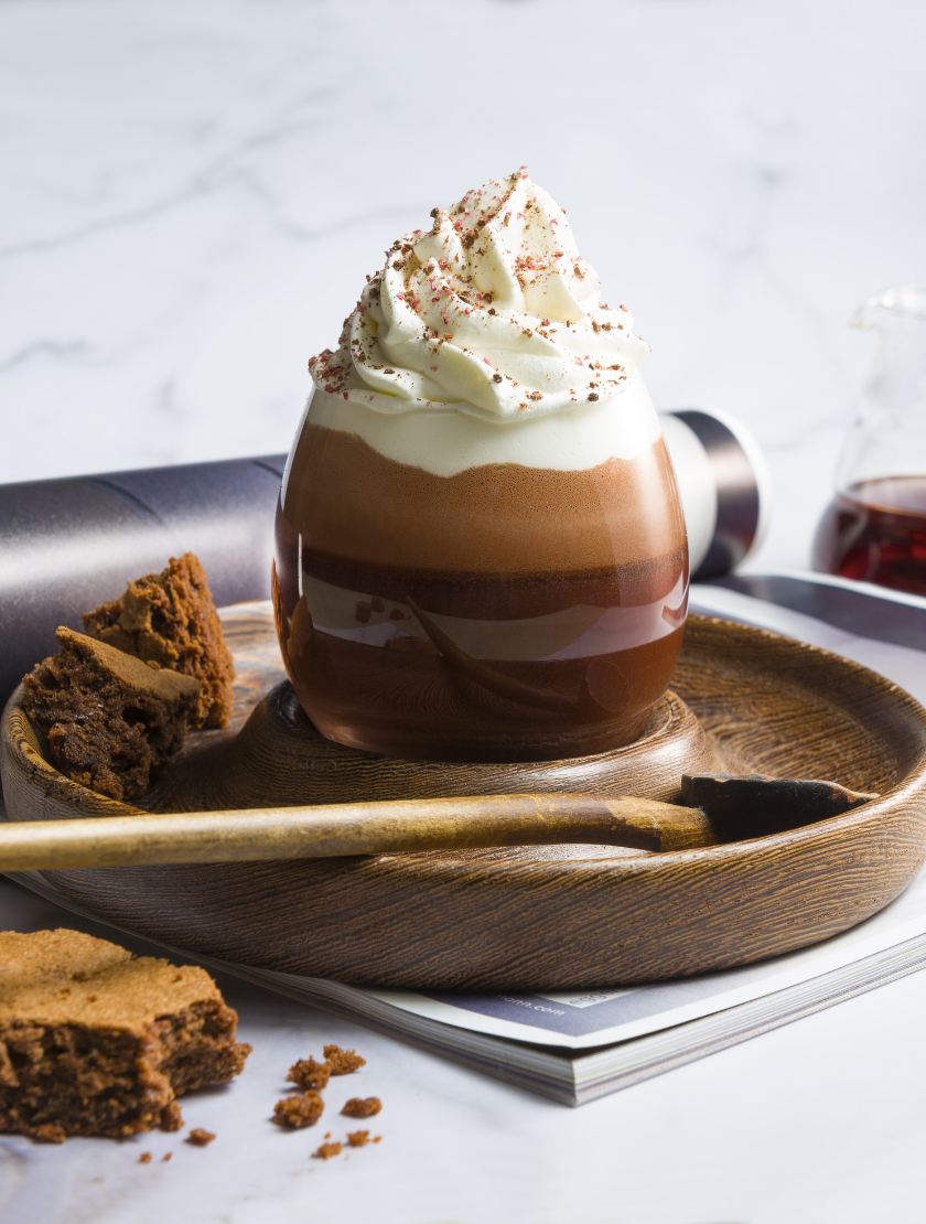 Chocolademelk met slagroom