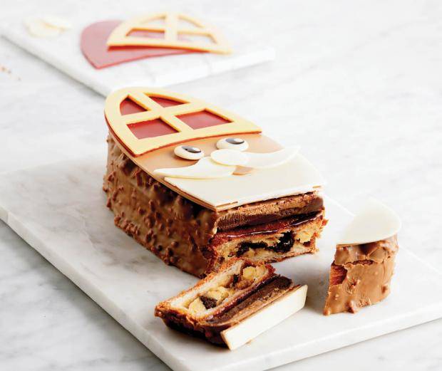 Sinterklaas brioche taart