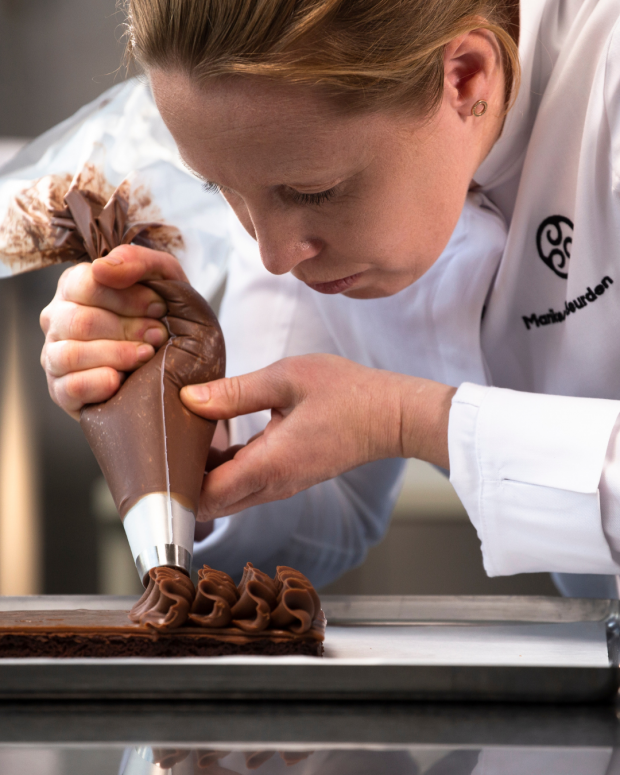 chef Marike Van Burdern working with NXT 