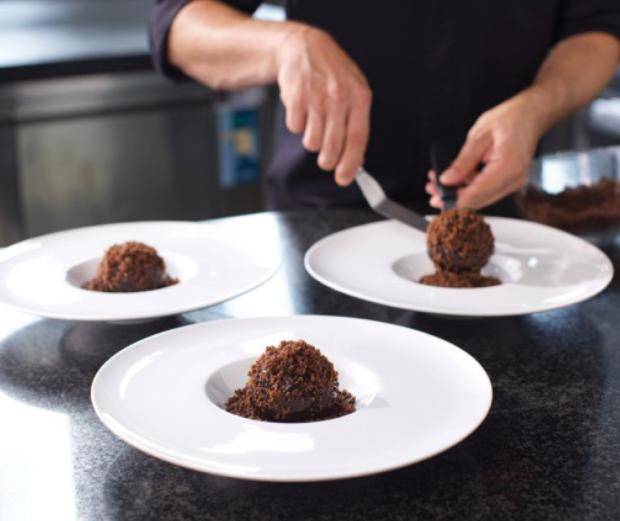 crumble chocolade mousse