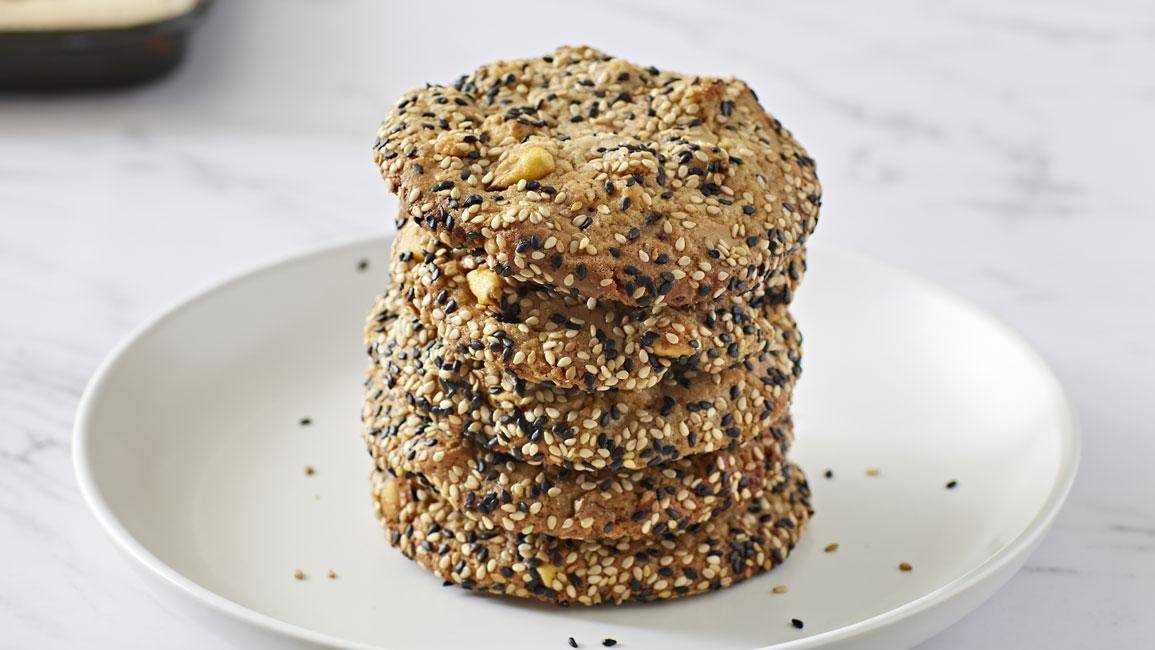 Gold Chocolate Miso and Corn Cookies