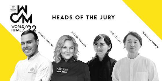 Amaury Guichon, Kirtsten Tibballs, Yusuke Matsushita & Sachi Takagi and the World Chocolate Masters logo