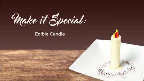 Edible candles