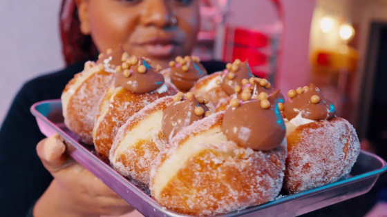 Dark Chocolate S’mores Doughnut