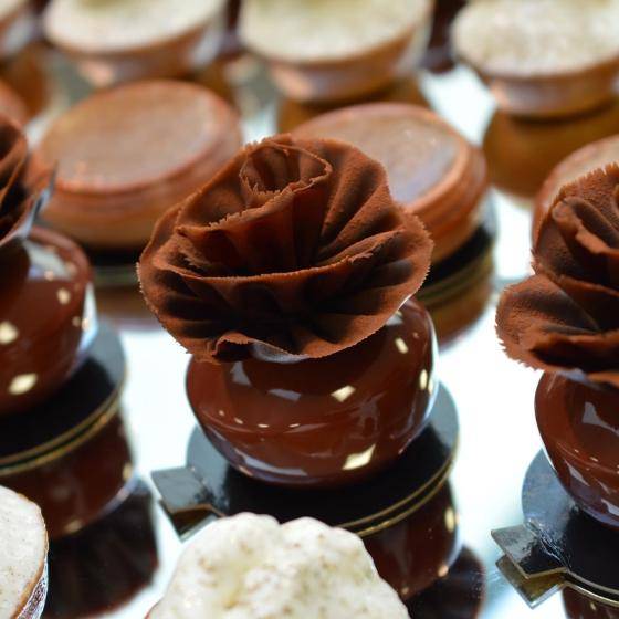 chocolate rosette swirl